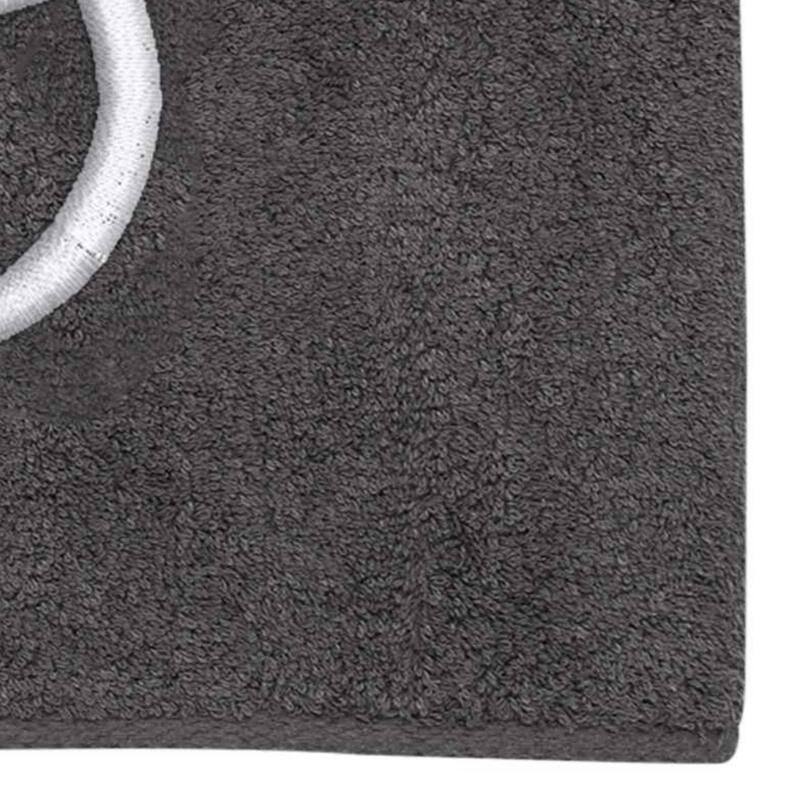 Avanti Linens Granite/Silver Script Monogram Bath Towel Letter S - Bath Towel