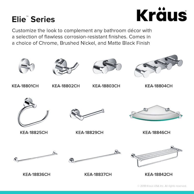 Kraus Elie Wall Mount Toilet Paper Holder