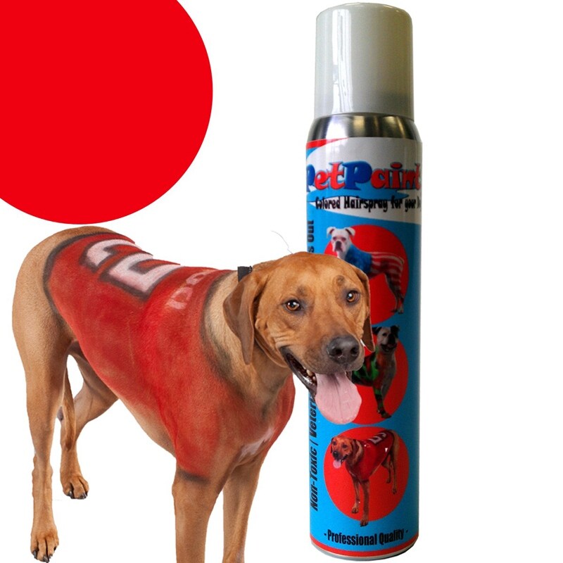 dog hair spray paint