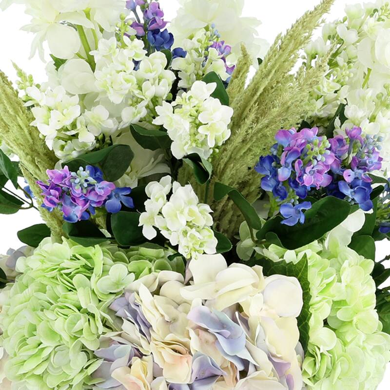 Hydrangea, Lilac and Delphinium Arrangement - 29