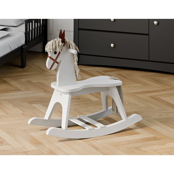 storkcraft wooden rocking horse