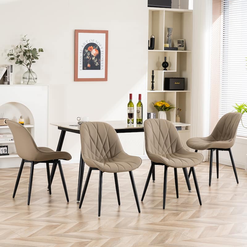 Upholstered Dining Chairs Set of 2 Modern Kitchen Chairs