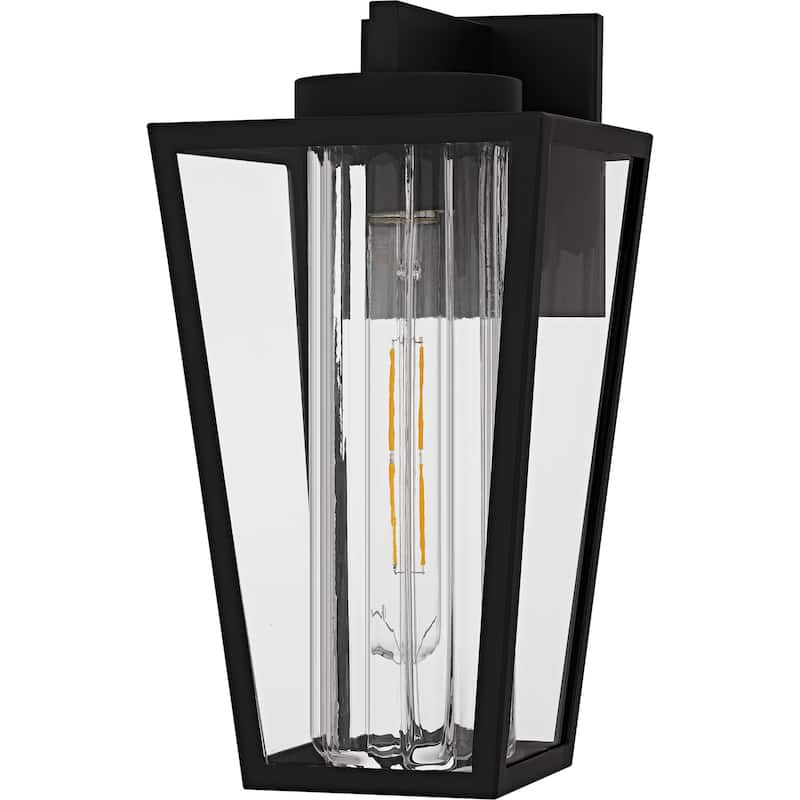 Jett 1-Light Matte Black Outdoor Wall Lantern