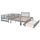 preview thumbnail 13 of 18, Modern Twin over Twin/Full Bunk Bed With Twin Size Trundle And Maximized Storage Space For Bedroom,Dorm,Adults,Kids