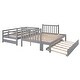 preview thumbnail 33 of 38, Twin/Full Bunk Bed with Trundle, Drawers & Safe Staircase - Space-Saving Design