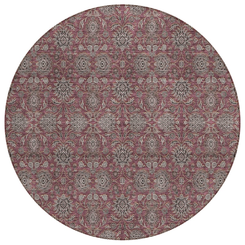 HomeRoots Floral Transitional Rectangle Outdoor Rug