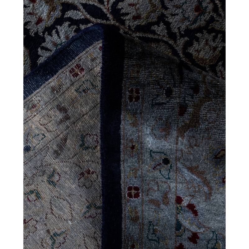 Overdyed One-of-a-Kind Hand-Knotted Area Rug - Navy - 8' 2" x 10' 5"