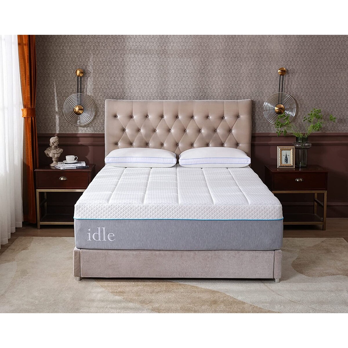14 Inch Queen Cooling Gel Memory Foam Hybrid Mattress - Pressure Relief, CertiPUR-US, Mattress In A Box
