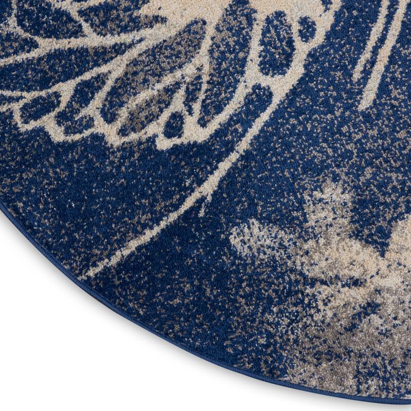Nourison Tranquil Contemporary Abstract Floral Area Rug