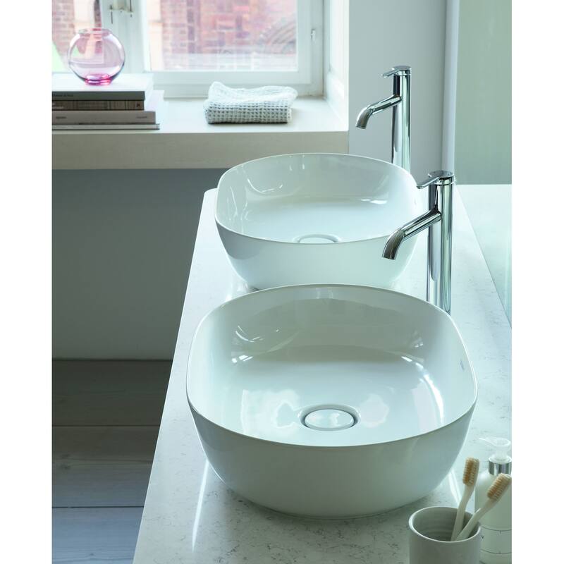 Duravit Luv 23-5/8" Oval Ceramic Vessel Bathroom Sink