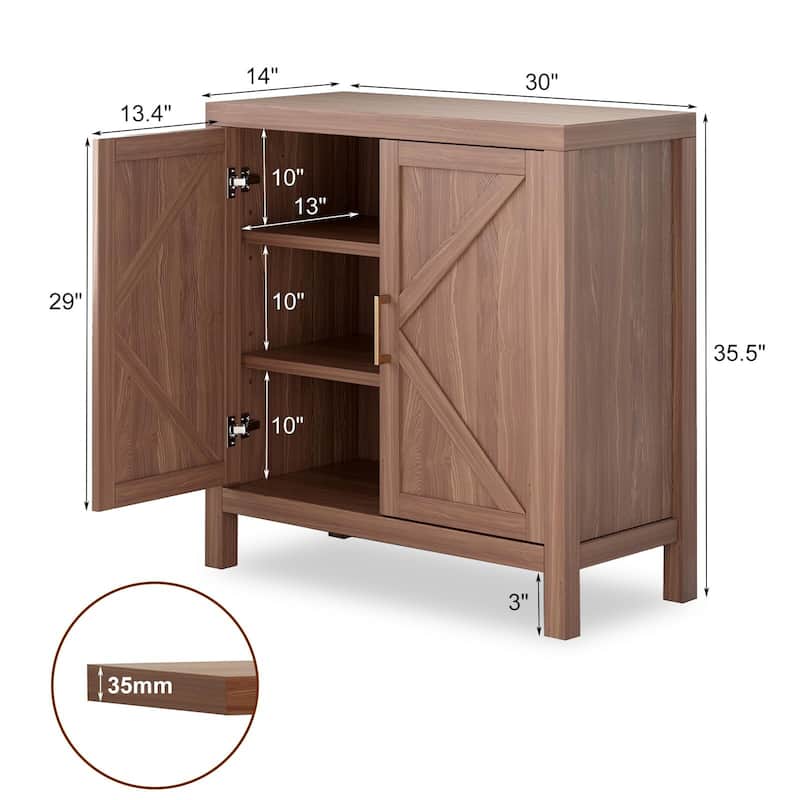 Storage Cabinet with Door, Floor Standing Kitchen Pantry Cabinet, Sideboard Buffet Table, Coffee Bar Cabinets