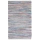 preview thumbnail 157 of 158, SAFAVIEH Handmade Rag Rug Vistiana Flatweave Cotton Rug 5' x 8' - Grey/Multi - Rectangle