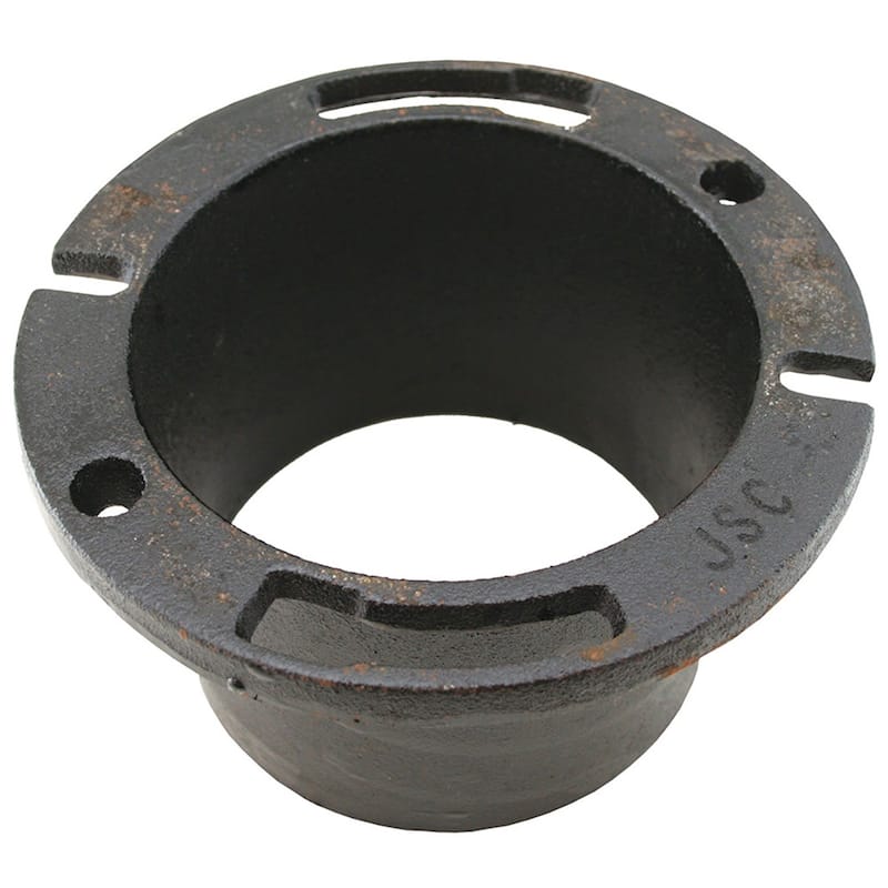 Jones Stephens C42440 4 X 4 Cast Iron Extra Heavy Closet Flange - Natural