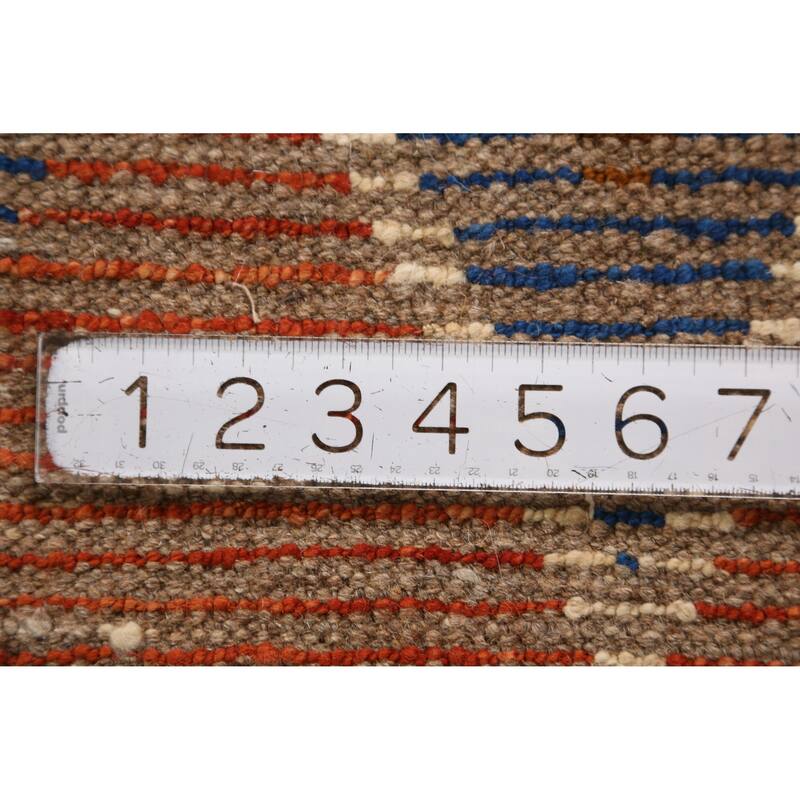 Orange Moroccan Oriental Runner Rug Hand-Knotted Tribal Wool Carpet - 2'10" x 9'9"
