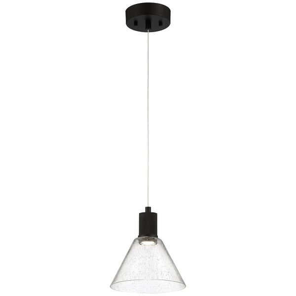 slide 2 of 4, Access Lighting Port Nine Martini LED Pendant - Dedicated LED Seeded Glass/Matte Black
