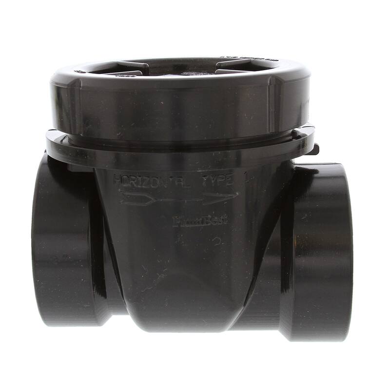 Jones Stephens B05200 2" ABS Backwater Valve - Black