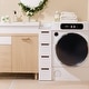 preview thumbnail 13 of 16, Javlergo White Stripe Narrow Storage Cabinet 3/4/5-Layer Rolling Bathroom Organizer with Drawers Wheels for Bathroom Living Room