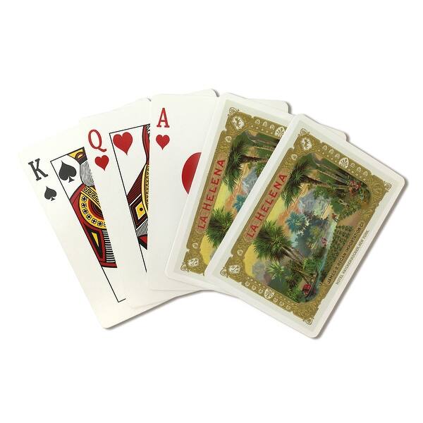 Shop La Helena Brand Cigar Box Vintage Label Playing Card Deck 52 Card Poker Size With Jokers Playing Cards Deck Overstock 17966308