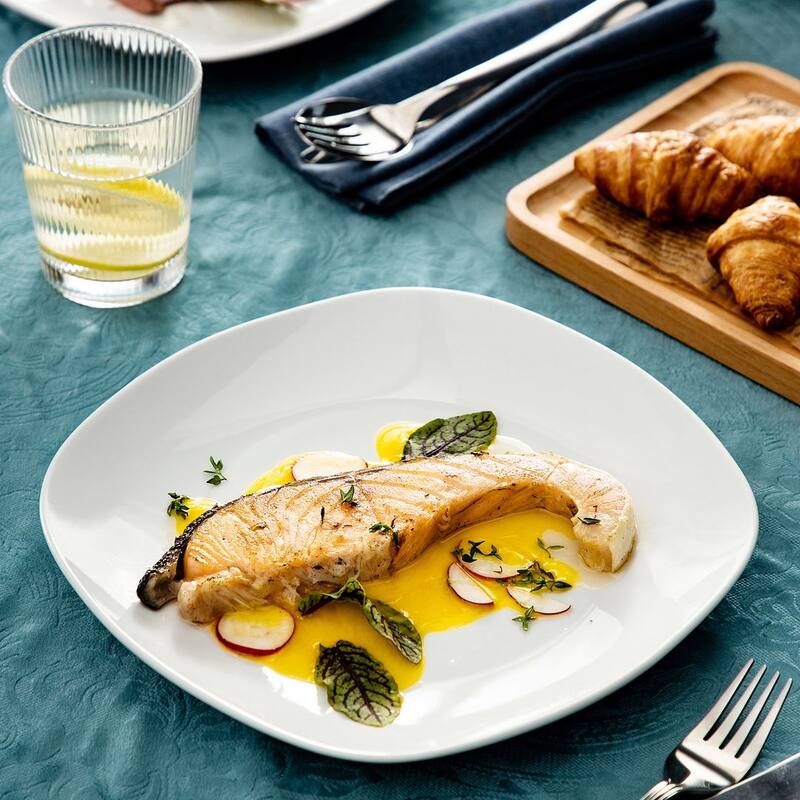 MALACASA Elisa Porcelain 6-Piece Dinner Plates