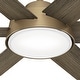 preview thumbnail 5 of 13, Hunter 52" Donatella Ceiling Fan with LED Light Kit and Handheld Remote - Transitional, Mid-Century, Modern