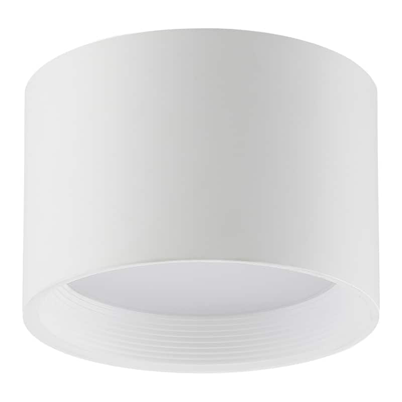 Reel - Flush Mount - Large - White Finish - White Acrylic