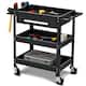 Service Tool Cart Tool Organizers 3-Tray Rolling Utility Cart Trolley