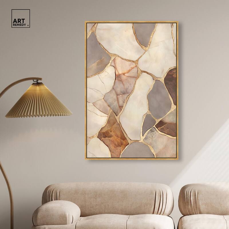 Textured Earthy Tones III Canvas by Art Remedy