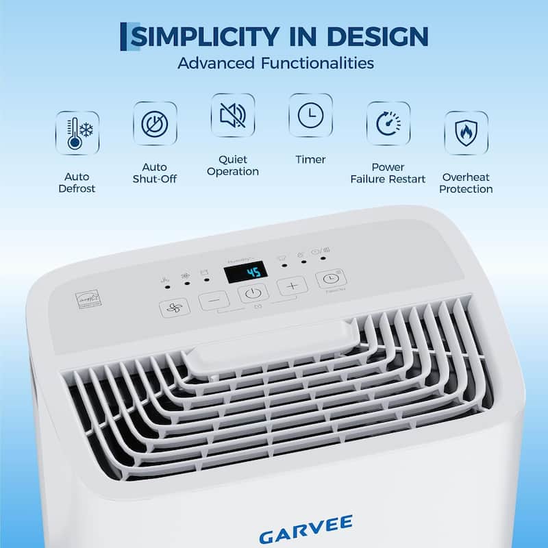 35 Pint Dehumidifier, with Reusable Air Filter Control, up to 4,500 Sq Ft