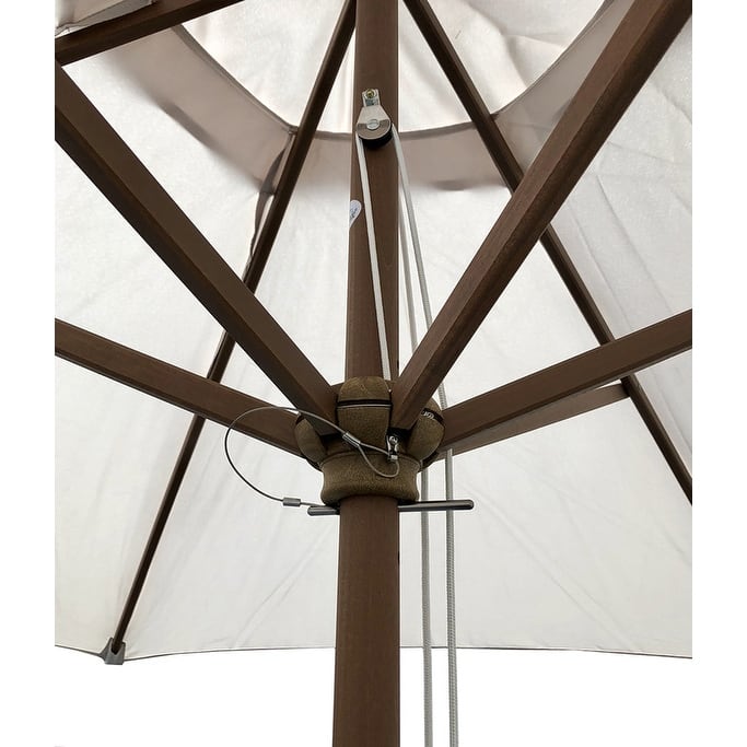 TropiShade Natural-tone Wood 9-foot Market Umbrella