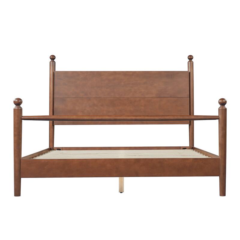 Christopher Knight Home Eldric Solid Poplar and Plywood Bed Frame with Headboard