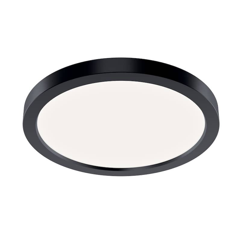 Kichler Lighting Ara 9.25" Round LED Flush mount in Black - 9.02