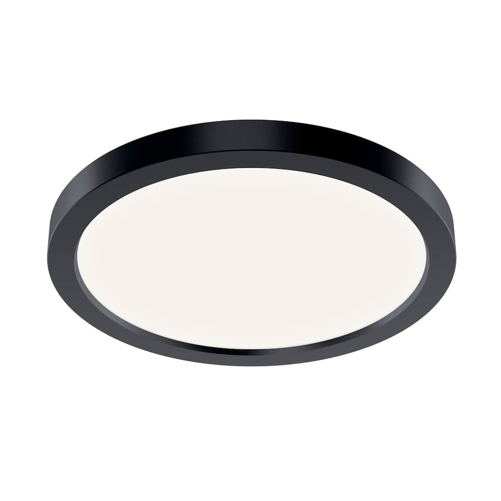 Kichler Lighting Ara 9.25" Round LED Flush mount in Black - 9.02
