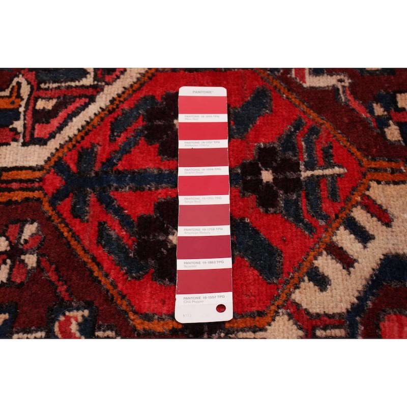 ECARPETGALLERY Hand-knotted Kayseri Vintage Red Wool Rug - 4'7 x 9'4