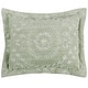 preview thumbnail 45 of 78, Better Trends Rio Collection in Floral Design 100% Cotton Tufted Unique Luxurious Machine Washable Tumble Dry Sage - Standard Sham