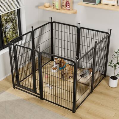 Dog Playpen 8 Panels 40" Height Heavy Duty Dog Fence Puppy Pen for Large Small Dogs Indoor Outdoor Foldable Pet Exercise Pen