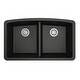 preview thumbnail 53 of 58, Karran Undermount Quartz 32 in. 50/50 Double Bowl Kitchen Sink Kit