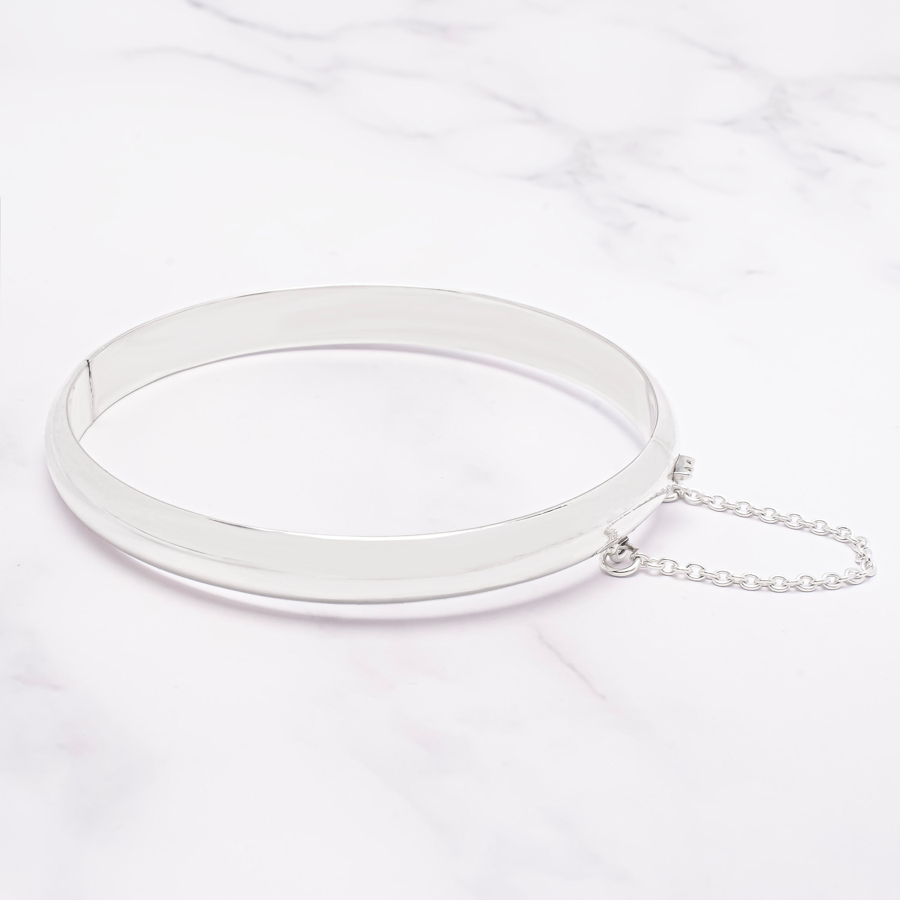 Victoria Townsend .925 Sterling Silver Hammered Bangle Bracelet