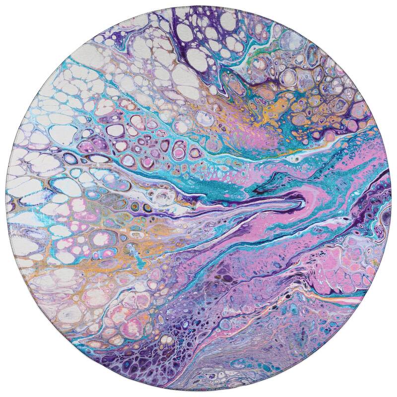 Addison Indoor/ Outdoor Karina Abstract Washable Area Rug