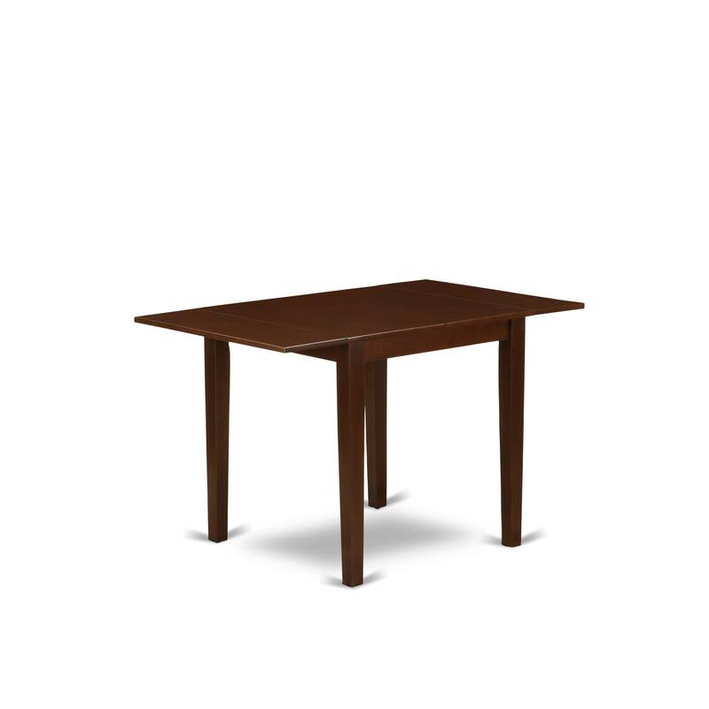 East West Furniture Dining Table Set Consists of a Rectangle Kitchen Table and Parson Chairs, Mahogany (Pieces Options) - NDDA5-MAH-26