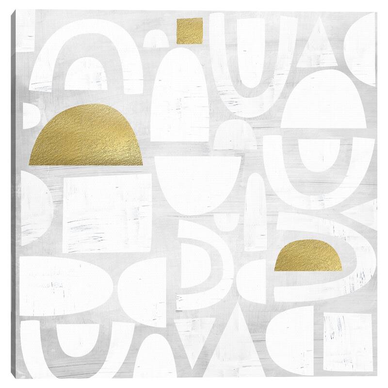 Gold Code by Nikki Chu Canvas Art Print