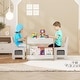 preview thumbnail 20 of 18, Kids Art Table and Chair Set, 3 in 1 Activity Table with 2 Chairs