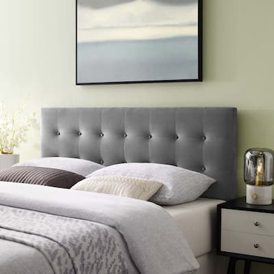 Copper Grove Windsheim King-size Tufted Velvet Headboard