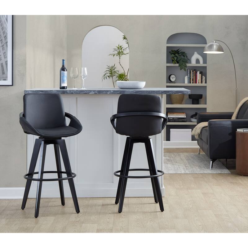 Cosmo 30" Fixed-Height Barstool - Set of 2