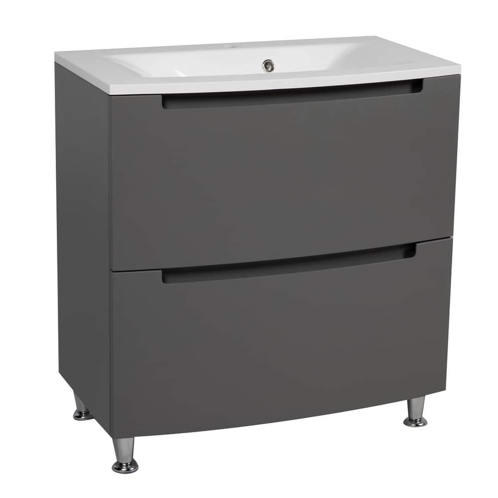 Modern Free standing Bathroom Vanity with Washbasin | Delux Collection with Mirror