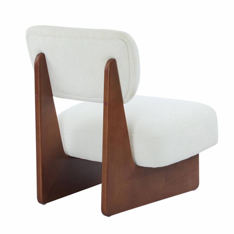 Minimalist Accent Chairs Set - Wood Frame