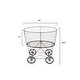 preview thumbnail 4 of 11, Metal Rolling Laundry Cart with Rack
