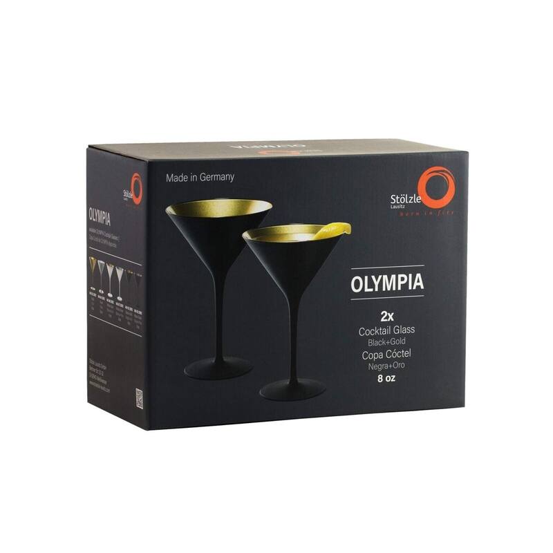 Stolzle Lausitz Set of 6 Olympia Martini Glasses - 8 Oz
