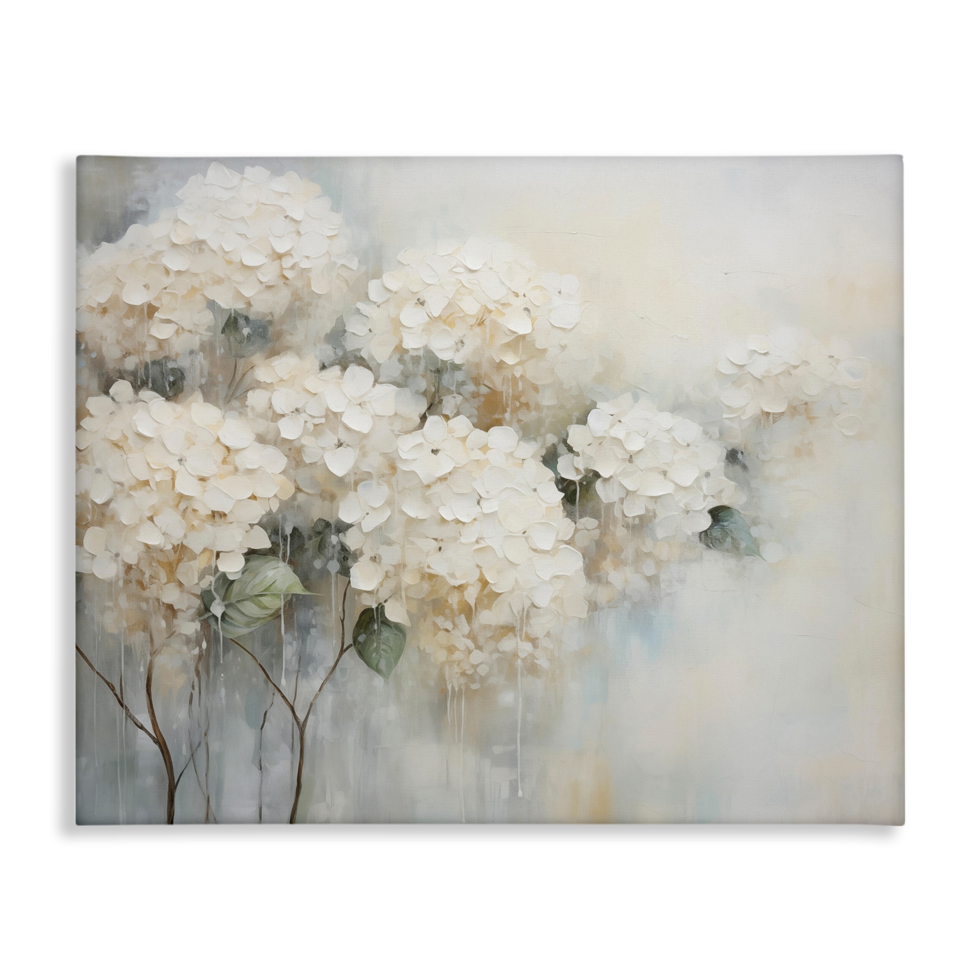 Stupell Subtle Fading White Hydrangeas Canvas Wall Art Design By Arlington Prints