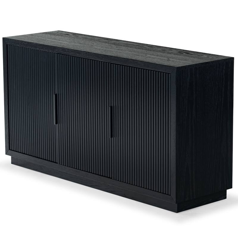 SAFAVIEH Couture Shelbie 3-Door Reeded Sideboard - 60"W x 18"D x 32"H