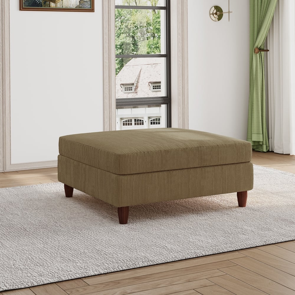 Large Corduroy Ottoman